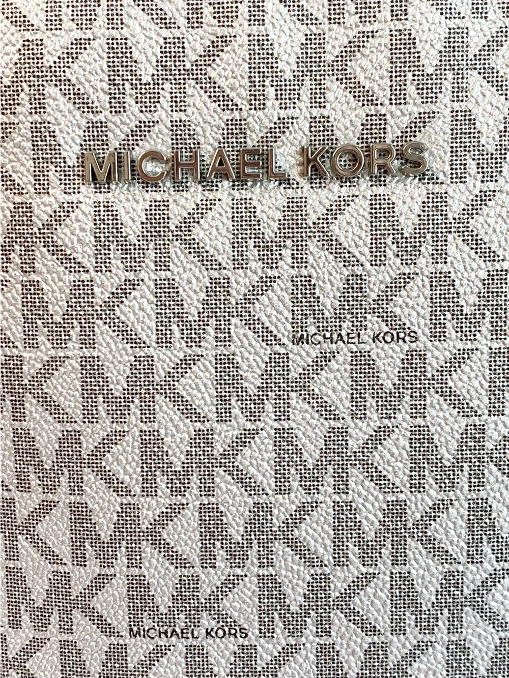 Authentic Michael Kors Jet Set Large Signature Logo Tote Travel Work Bag